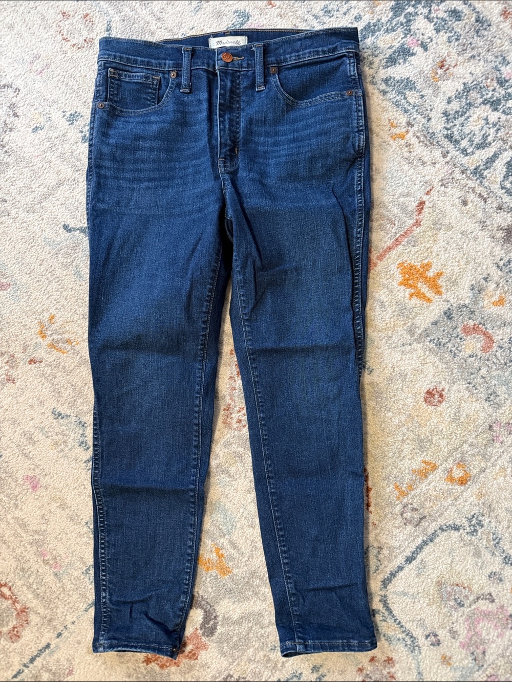 Madewell Dark Indigo High-Rise Skinny Jeans